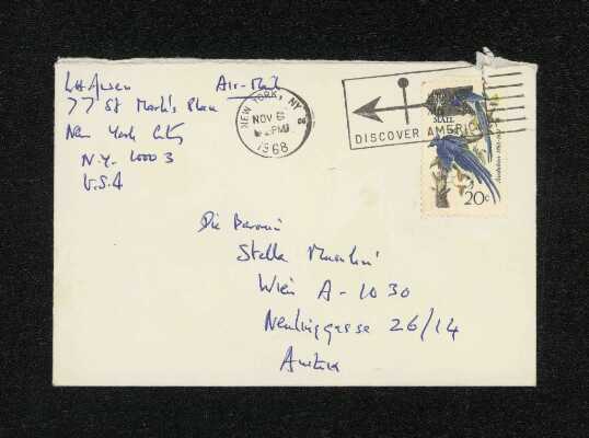 Autograph Letter Signed W. H. Auden to Stella Musulin 1968-11-06
