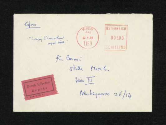 Autograph Letter Signed W. H. Auden to Stella Musulin 1969-05-21
