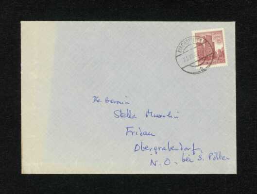 Autograph Letter Signed W. H. Auden to Stella Musulin 1962-07-23