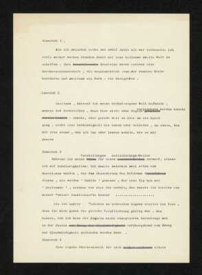 Typed Notes [Janko Musulin] Translation W. H. Auden "Freedom and Necessity in the Arts" 1970-05-19--1970-06-10