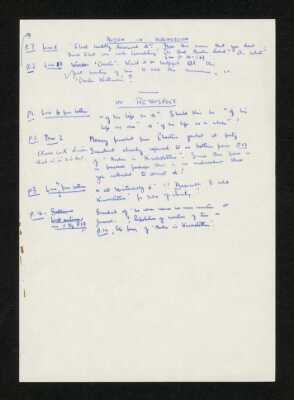 Autograph Notes [?] on Stella Musulin "Auden in Kirchstetten" and "In Retrospect" 1985-11-29--1990-03-28