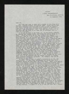 Typed Letter Stella Musulin to Edward Mendelson 1985-12-15